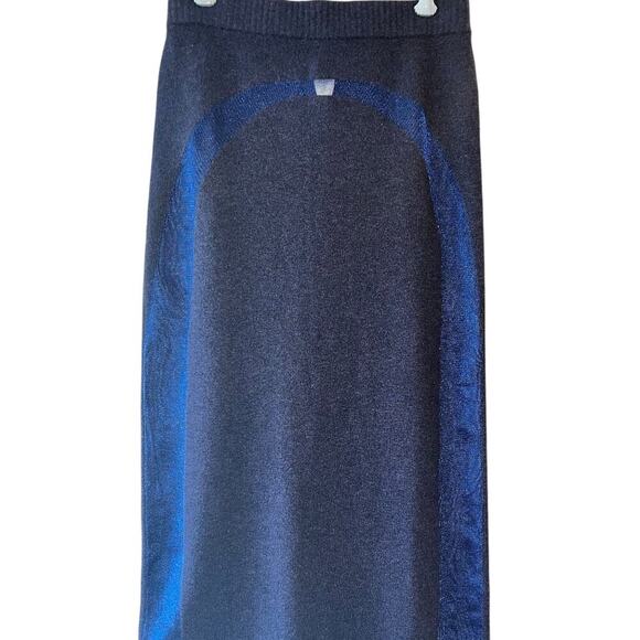 CULT GAIA Women's Mallory Midi Pencil Skirt Navy Blue S NWT - Picture 3 of 5